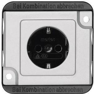 Merten Einsatz Schutzkontakt-Steckdose Silber MEG2400-7060 1St.
