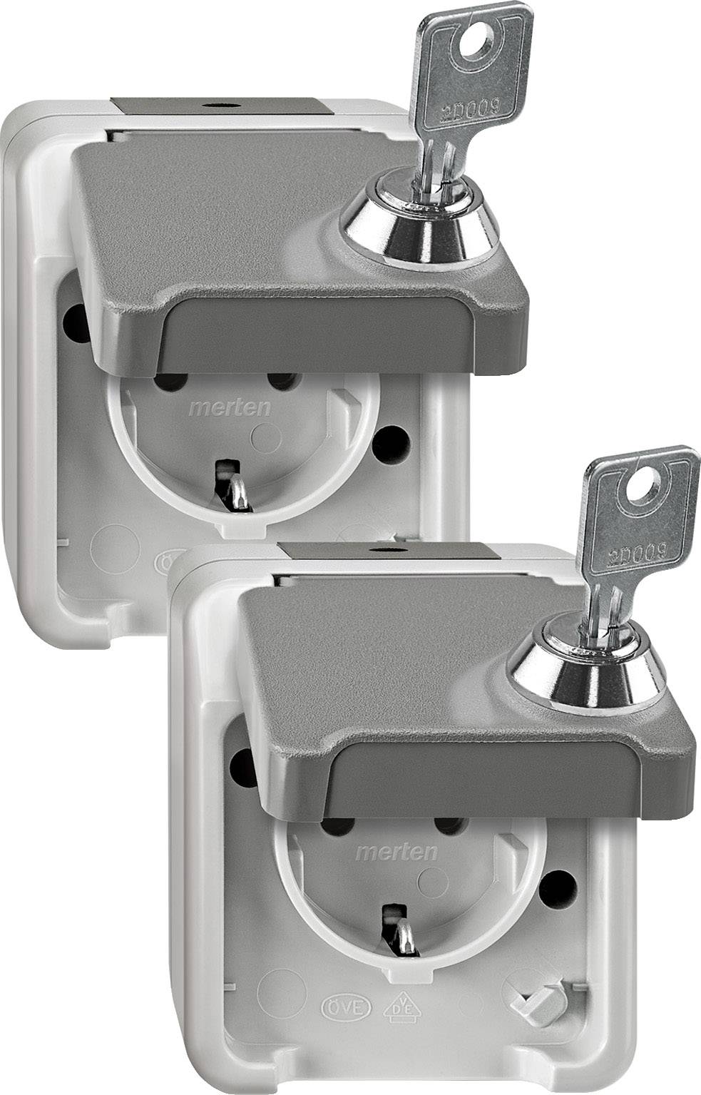 Merten Steckdose AQUASTAR Lichtgrau MEG2424-8029 1 St.