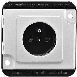 Merten Einsatz Schutzkontakt-Steckdose Silber MEG2500-7060 1St.