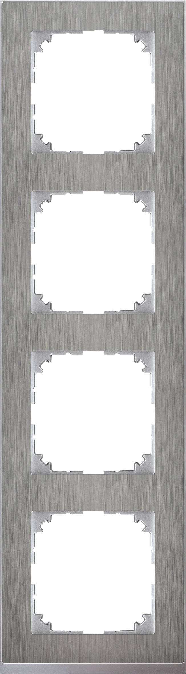 Merten Rahmen Abdeckung System M Edelstahl MEG4040-3646 1St.