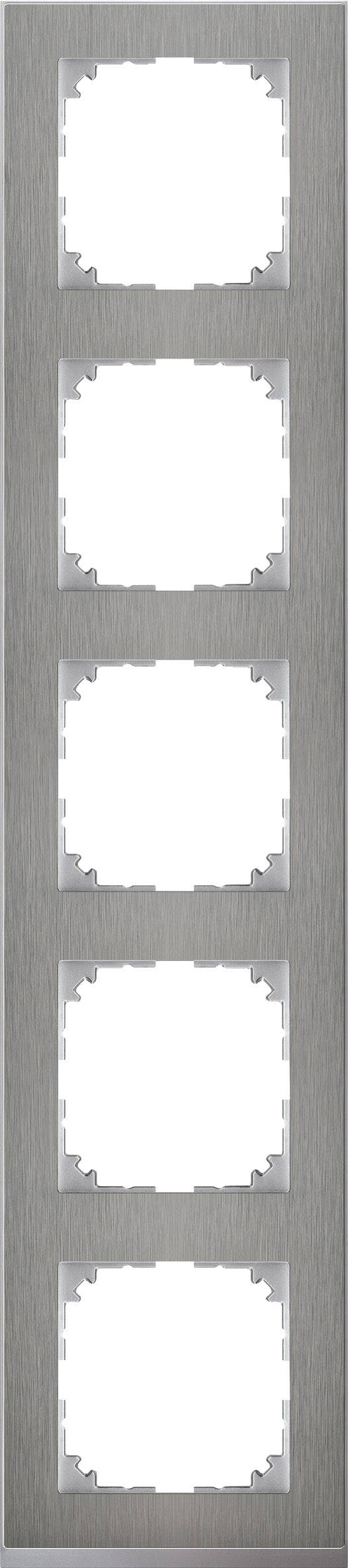 Merten Rahmen Abdeckung System M Edelstahl MEG4050-3646 1St.