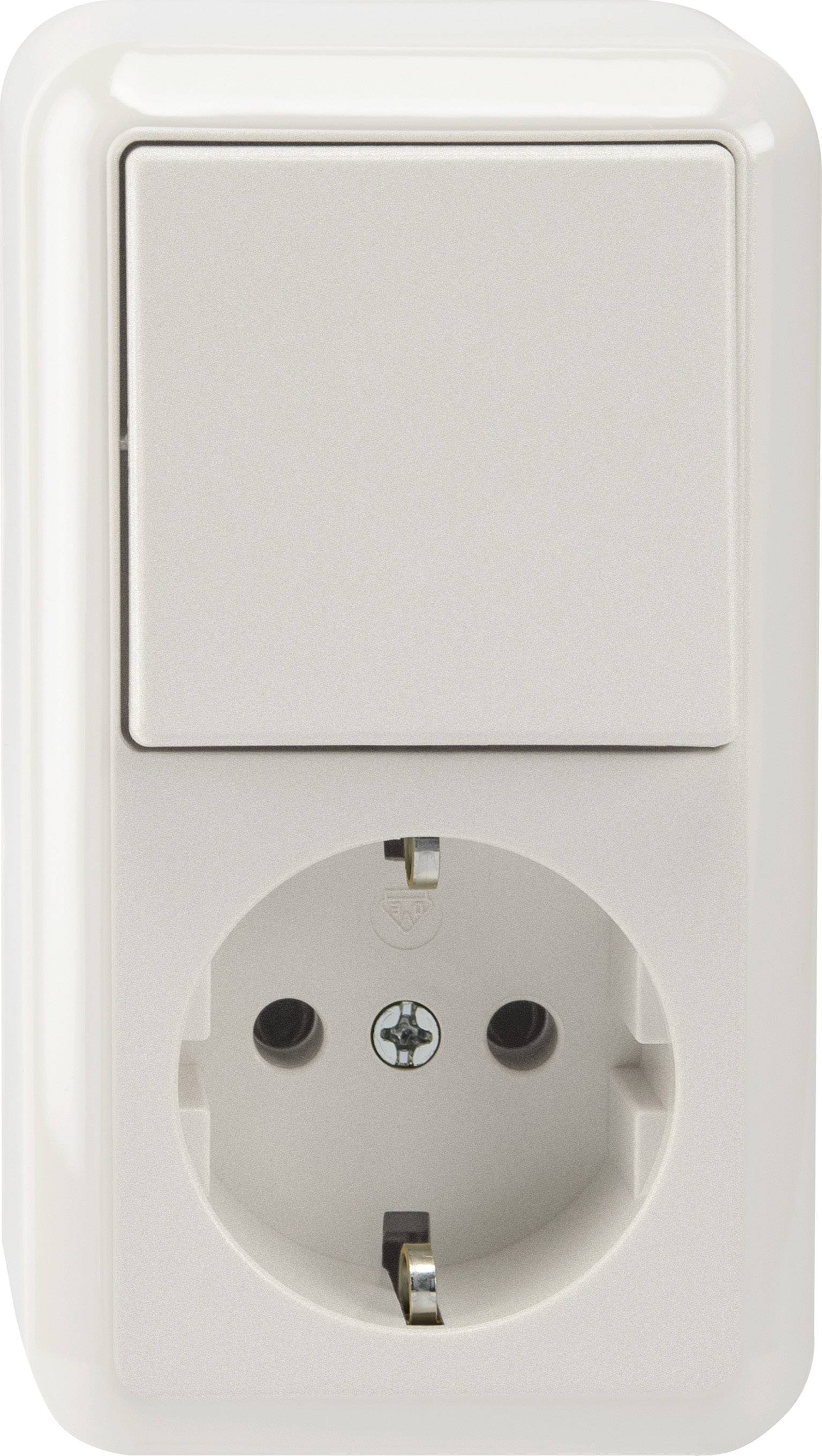 Merten Komplett Schalter/Steckdosen Kombination Polarweiß MEG3495-8719 1 St.