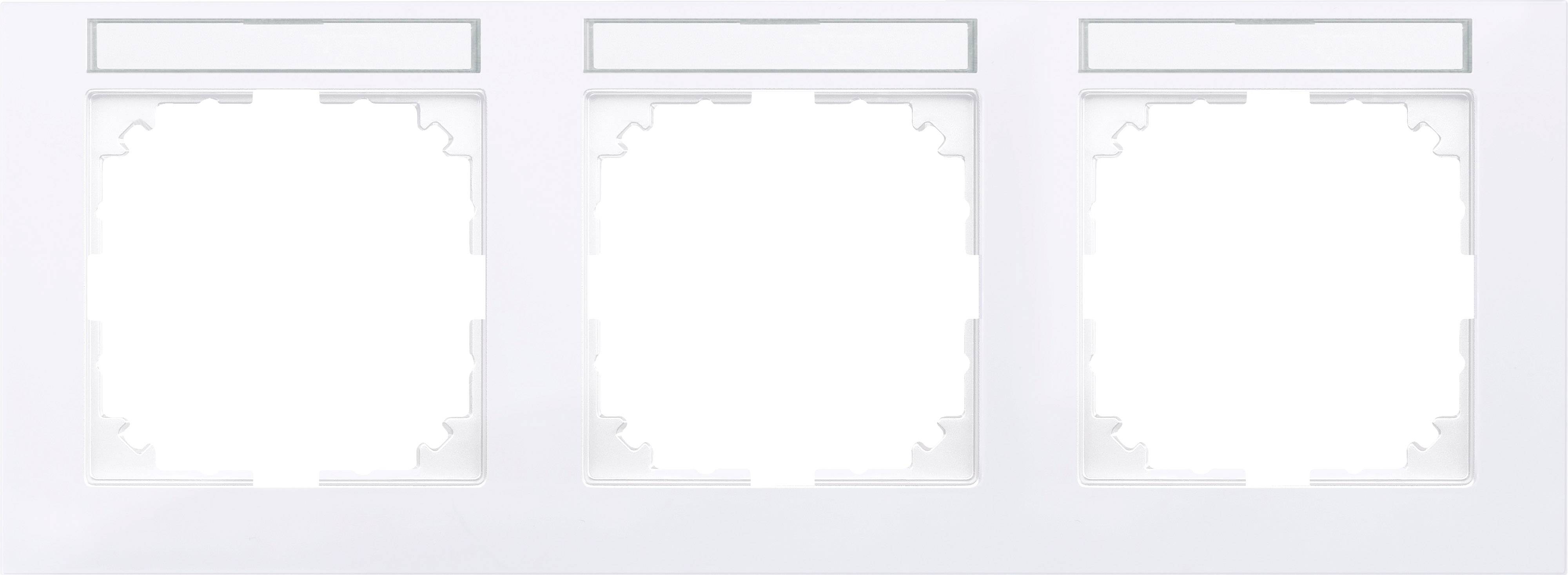 Merten Rahmen Abdeckung System M Weiß MEG4031-3625 1St.