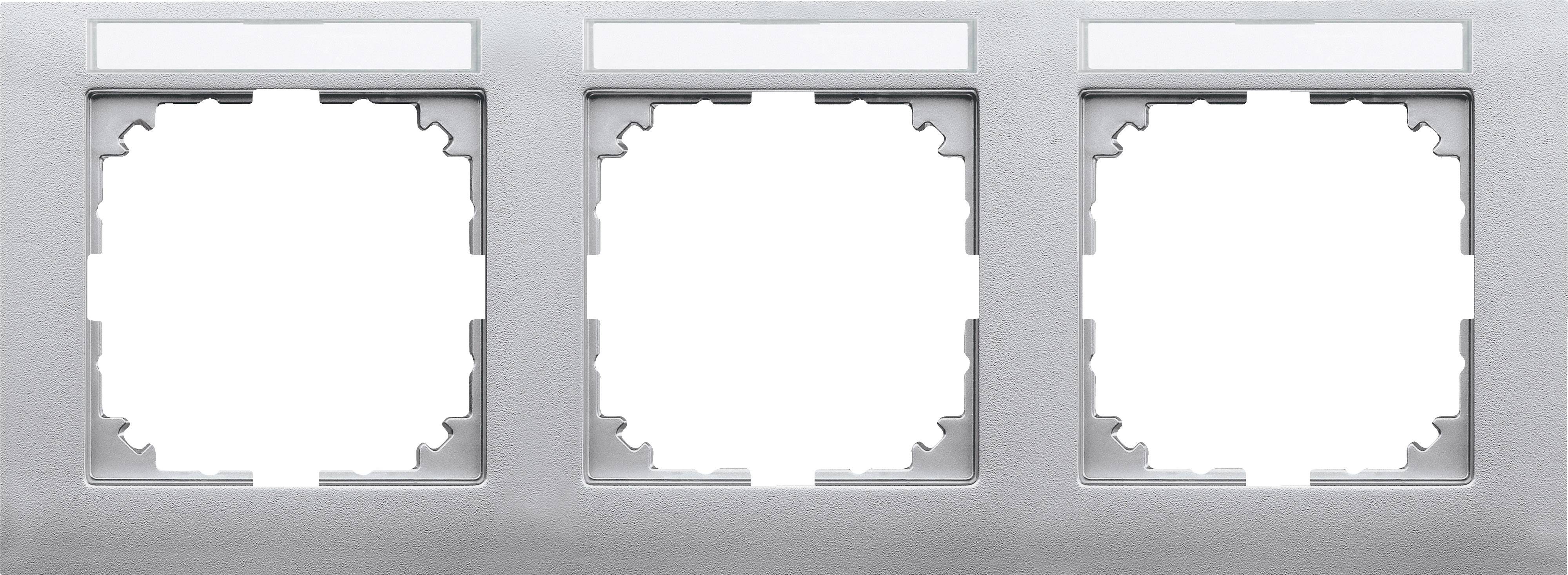 Merten Rahmen Abdeckung System M Aluminium MEG4031-3660 1St.