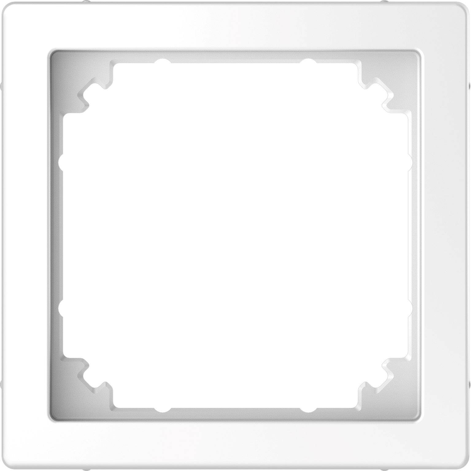 Leerer weißer Rahmen mit quadratischer Form und abgerundeten Ecken.