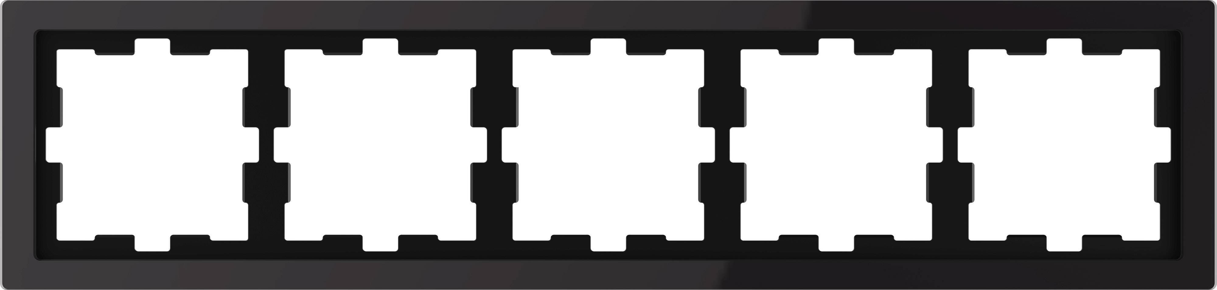Merten Rahmen Abdeckung System Design Onyxschwarz MEG4050-6503 1St.
