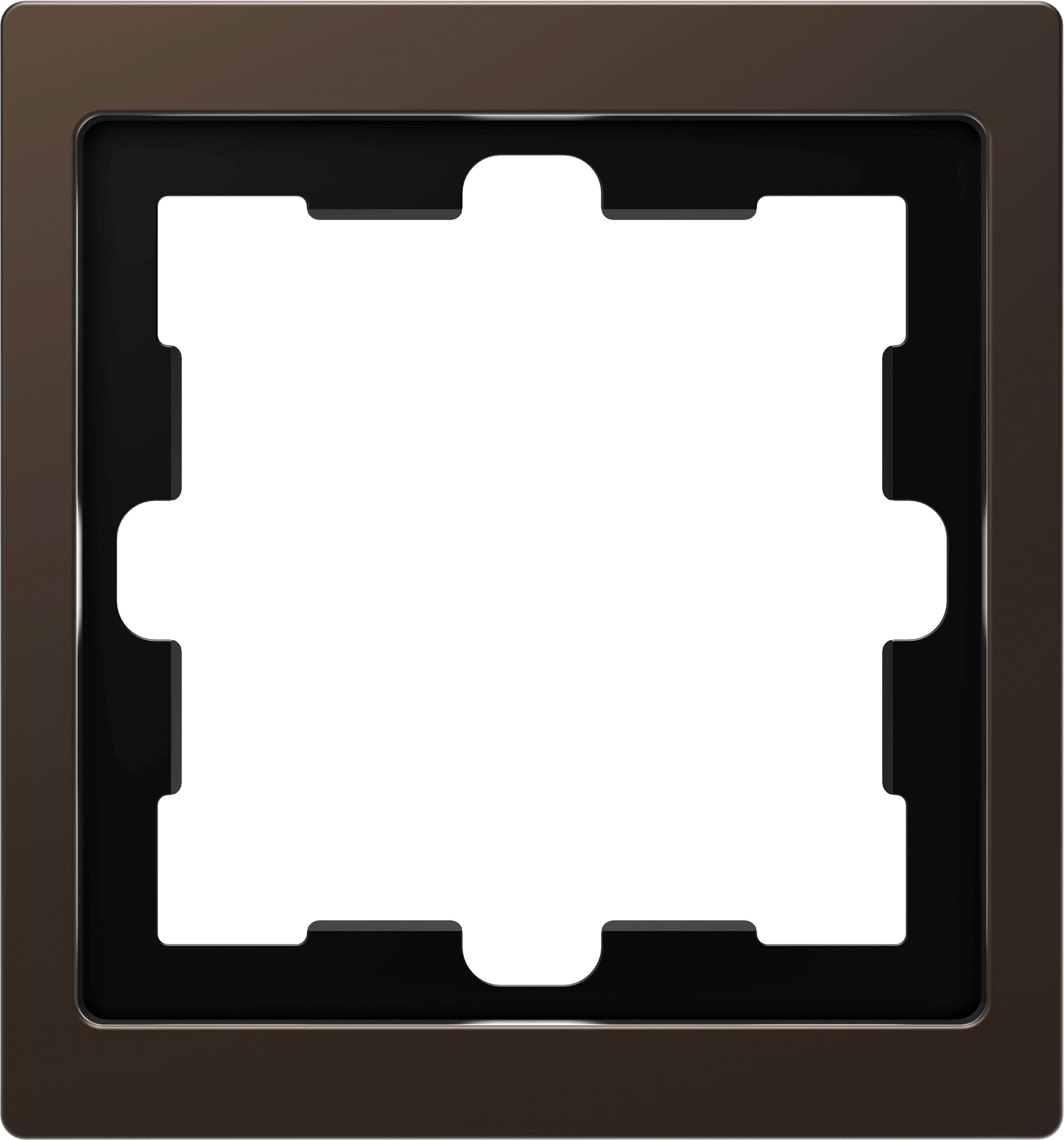 Merten Rahmen Abdeckung System Design Mocca MEG4010-6552 1St.