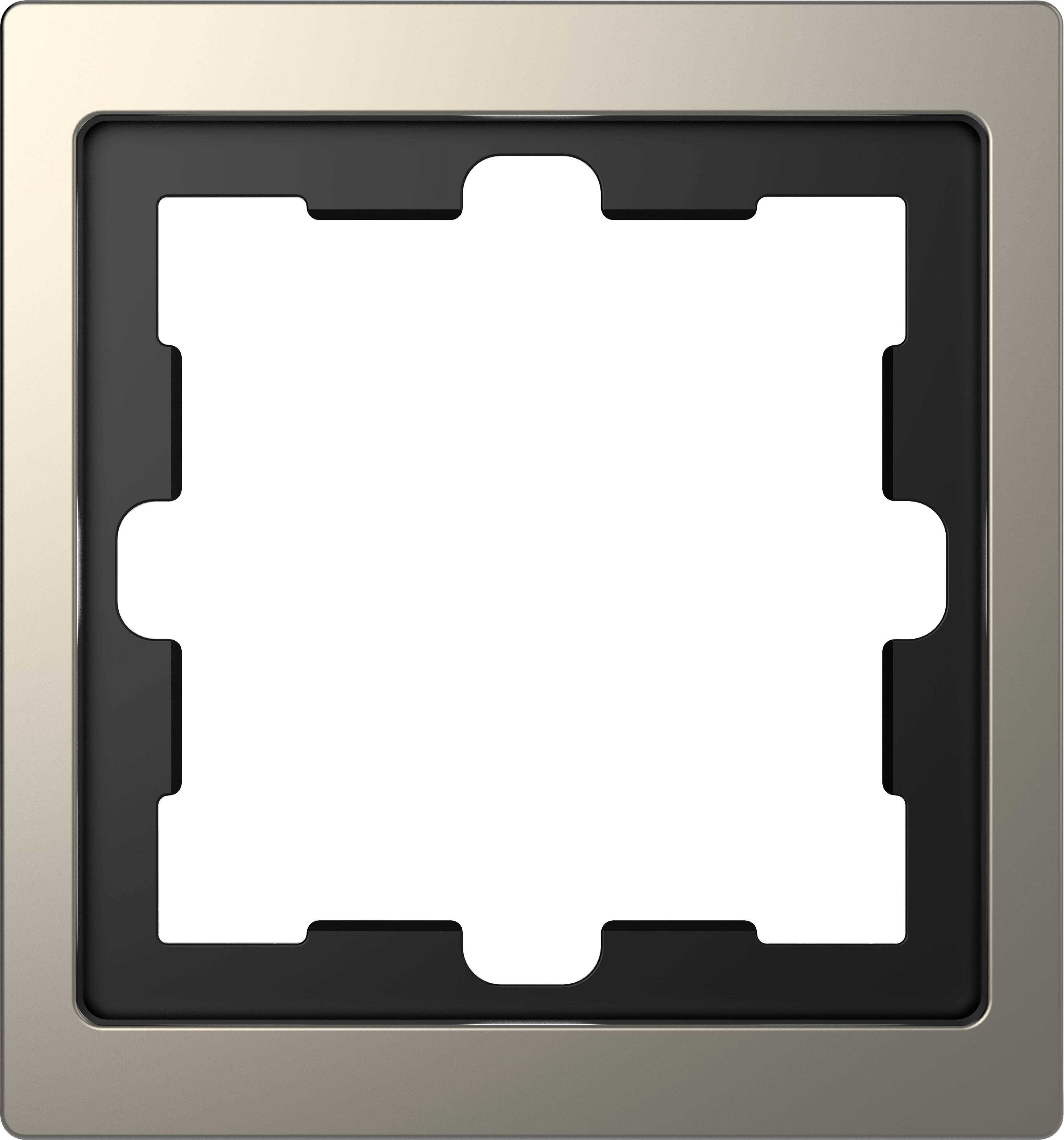 Merten Rahmen Abdeckung System Design Nickel MEG4010-6550 1St.