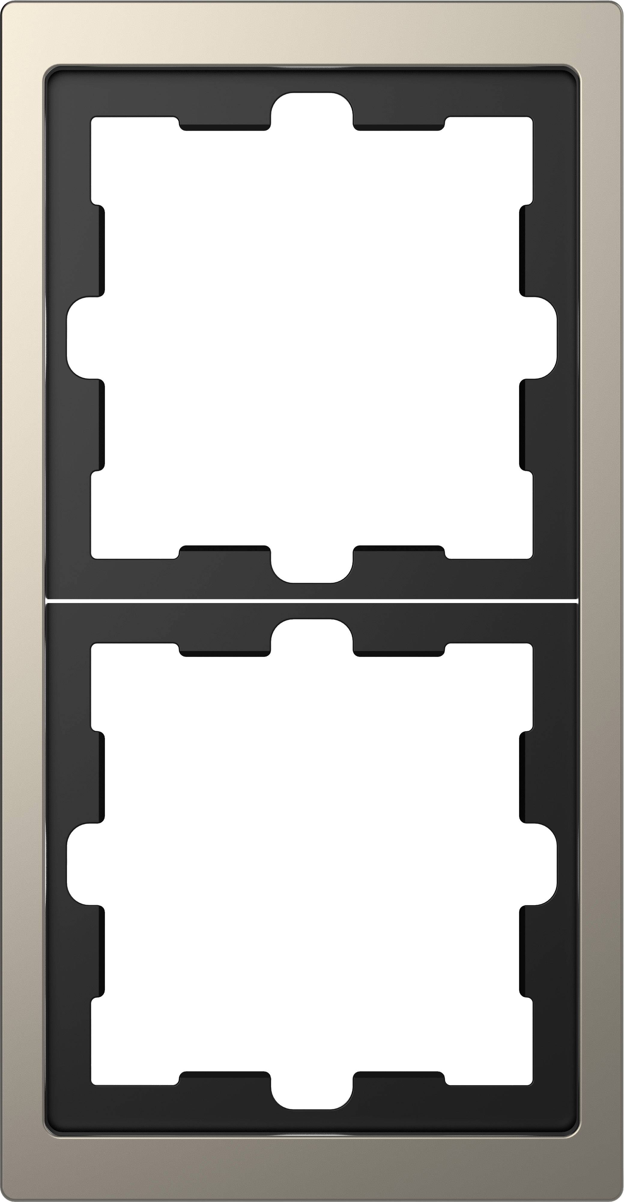 Merten Rahmen Abdeckung System Design Nickel MEG4020-6550 1 St.