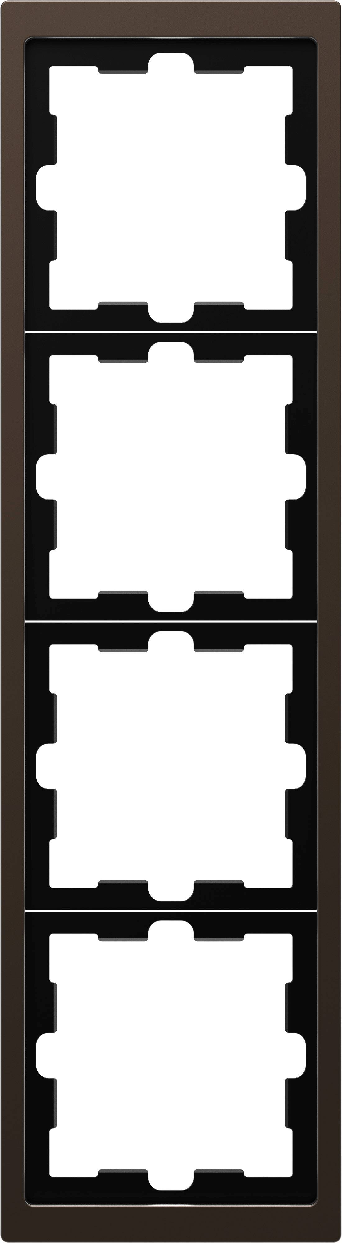 Merten Rahmen Abdeckung System Design Mocca MEG4040-6552 1St.