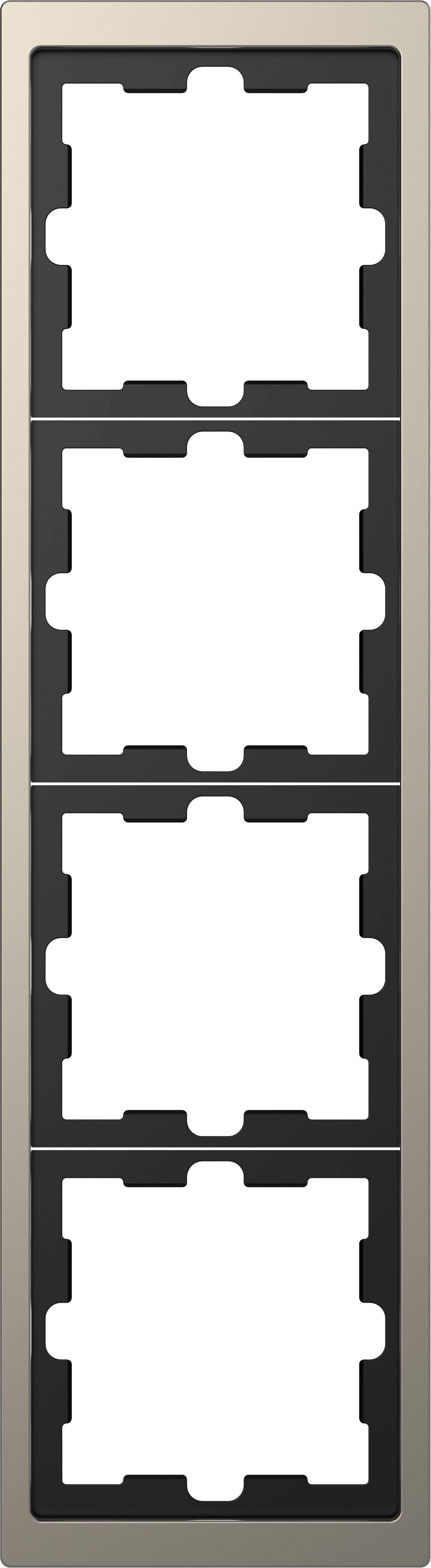 Merten Rahmen Abdeckung System Design Nickel MEG4040-6550 1St.
