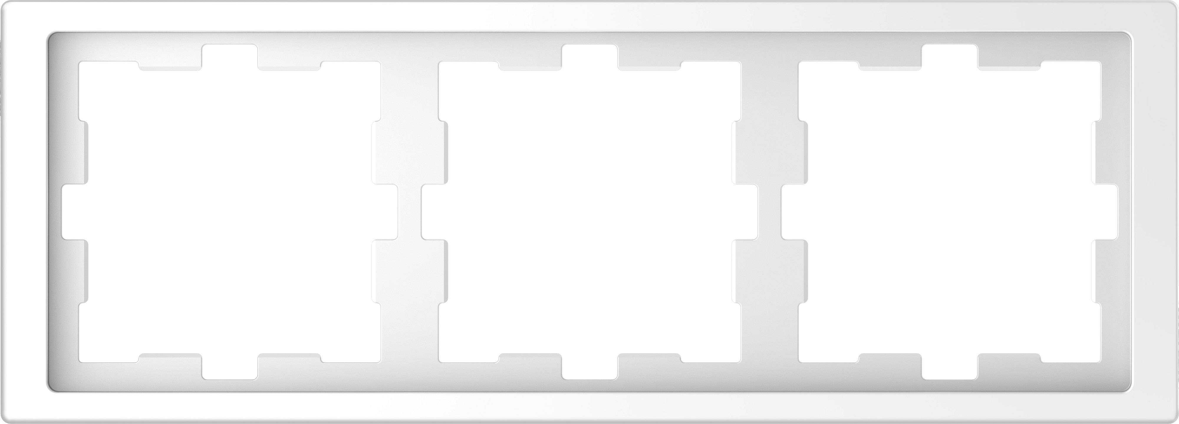 Merten Rahmen Abdeckung System Design Weiß MEG4030-6535 1St.