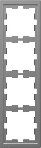 Merten Rahmen Abdeckung System Design Edelstahl MEG4040-6536
