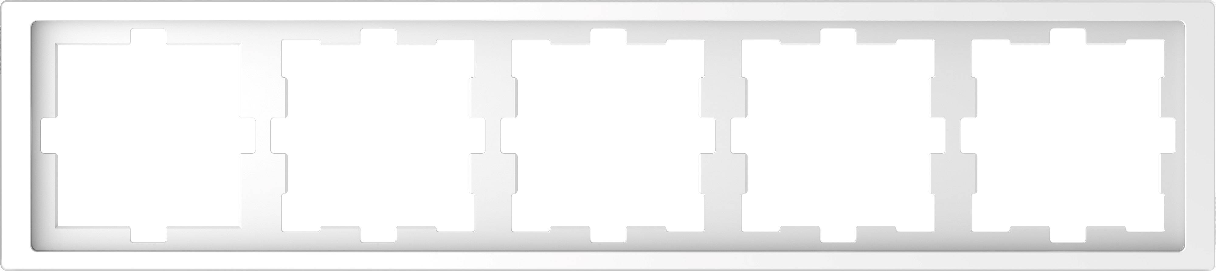 Merten Rahmen Abdeckung System Design Weiß MEG4050-6535 1St.