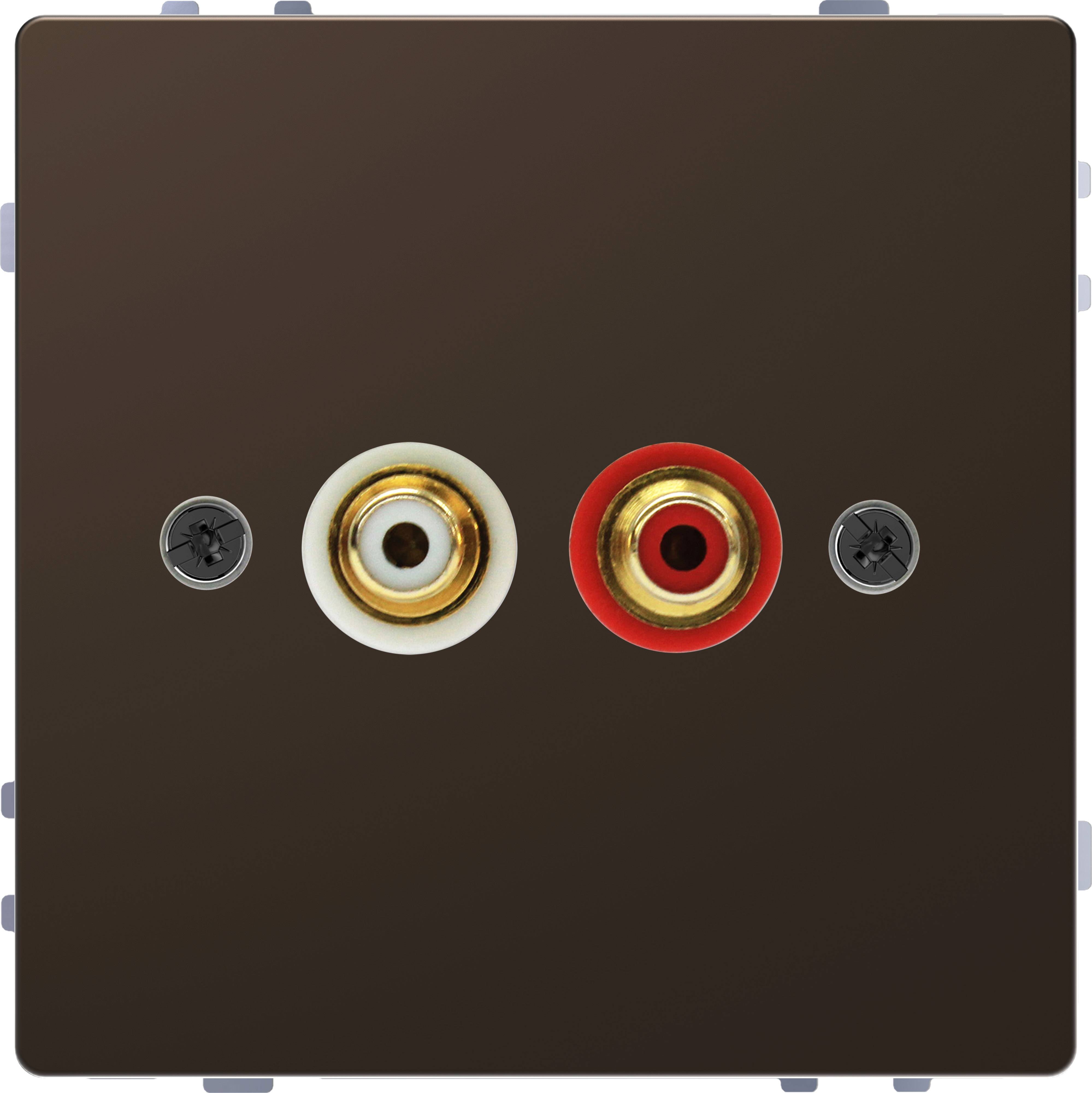 Merten Lautsprecher-Steckdose System Design Mocca MEG4350-6052 1St.