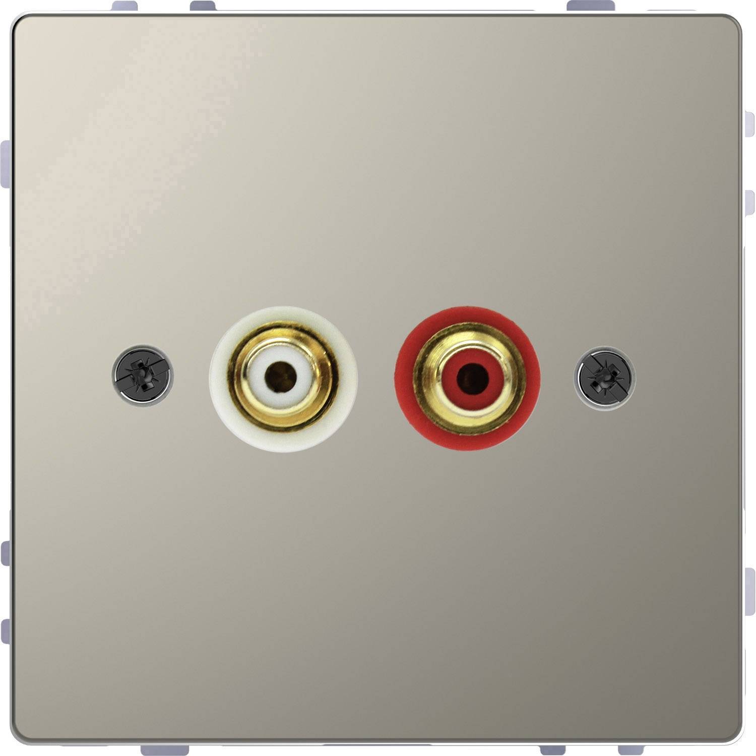 Merten Lautsprecher-Steckdose System Design Nickel MEG4350-6050 1St.