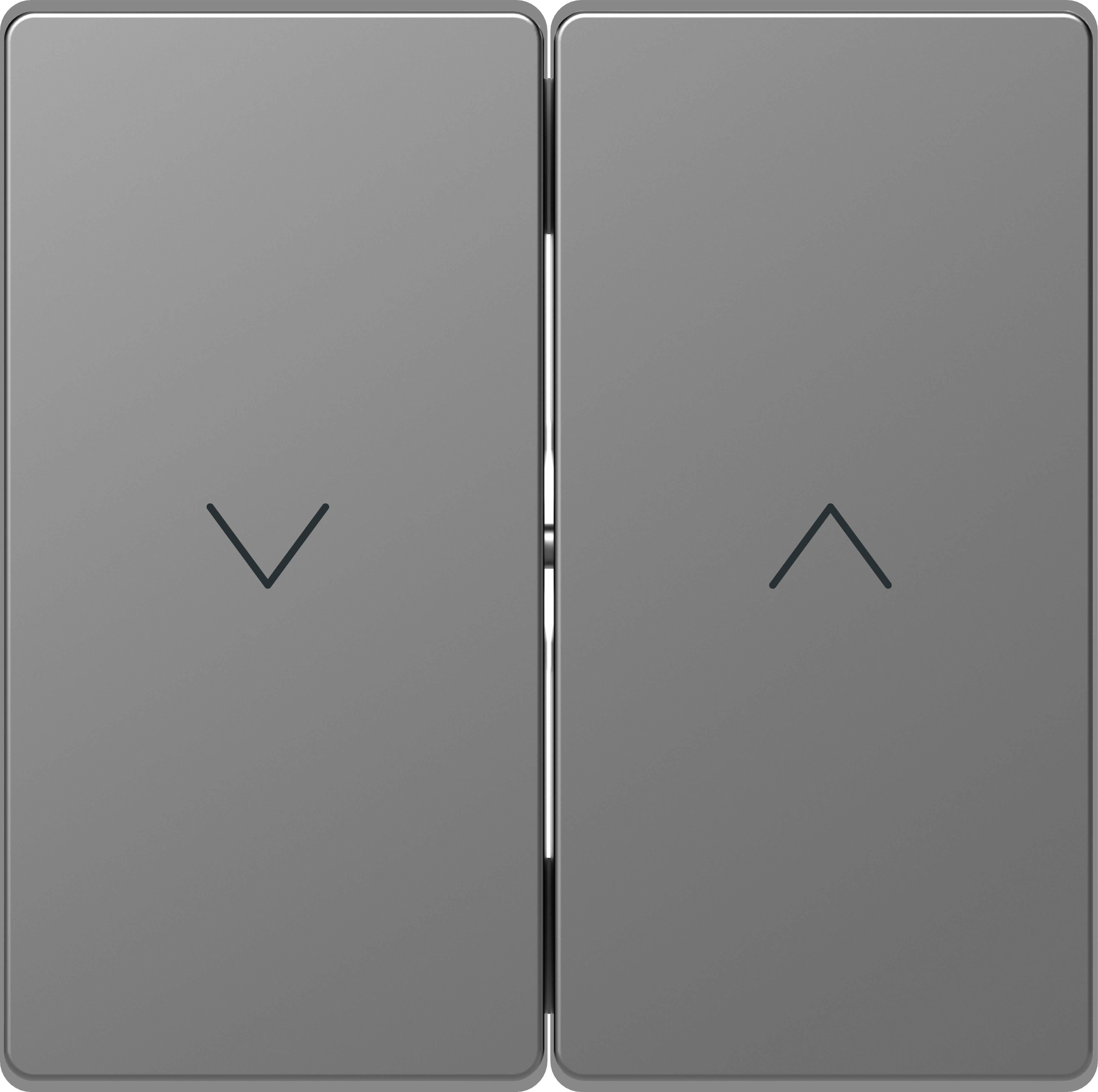 Merten Abdeckung Wechselschalter System Design Edelstahl MEG3855-6036 1 St.