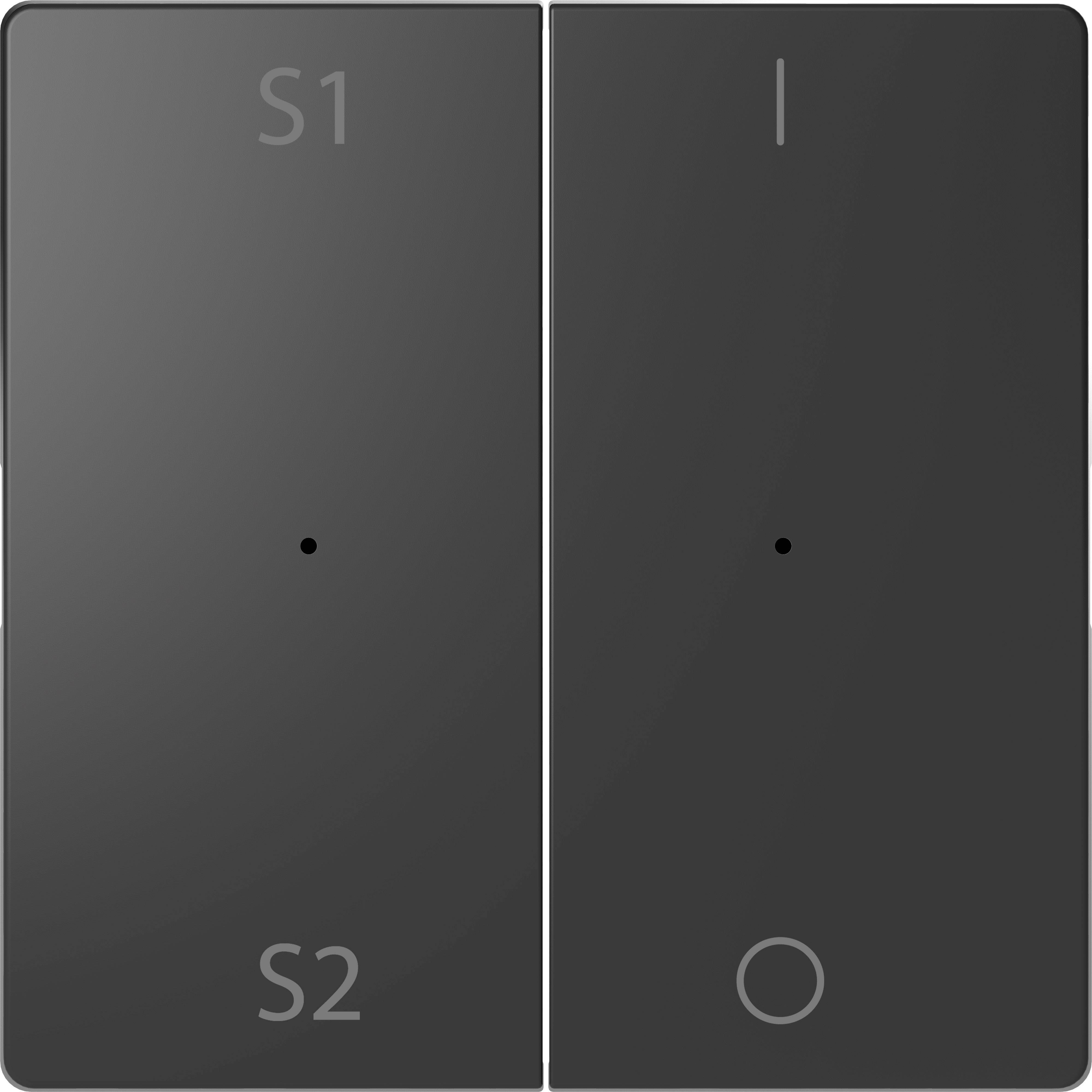 Merten Abdeckung Wechselschalter System Design Anthrazit MEG5228-6034 1St.