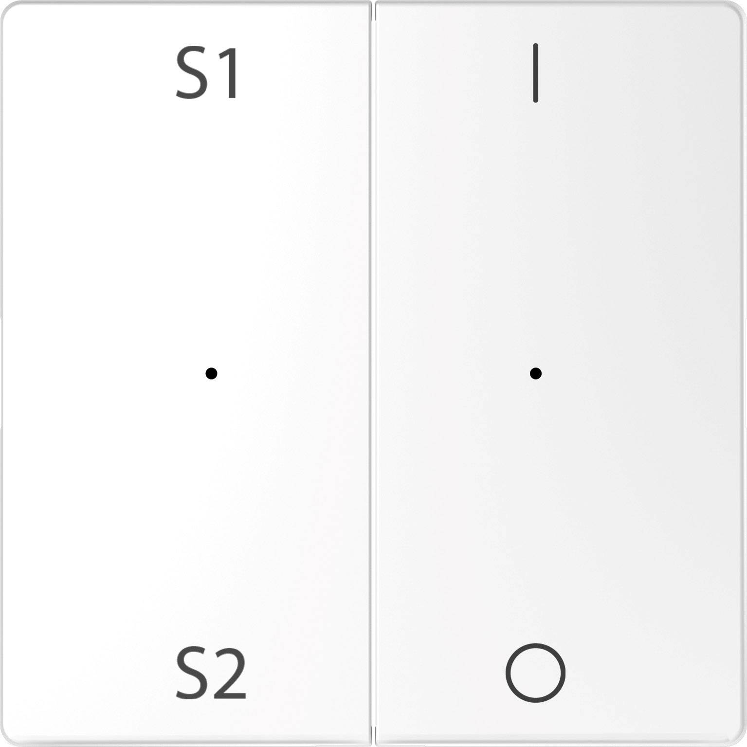 Merten Abdeckung Wechselschalter System Design Weiß MEG5228-6035 1St.