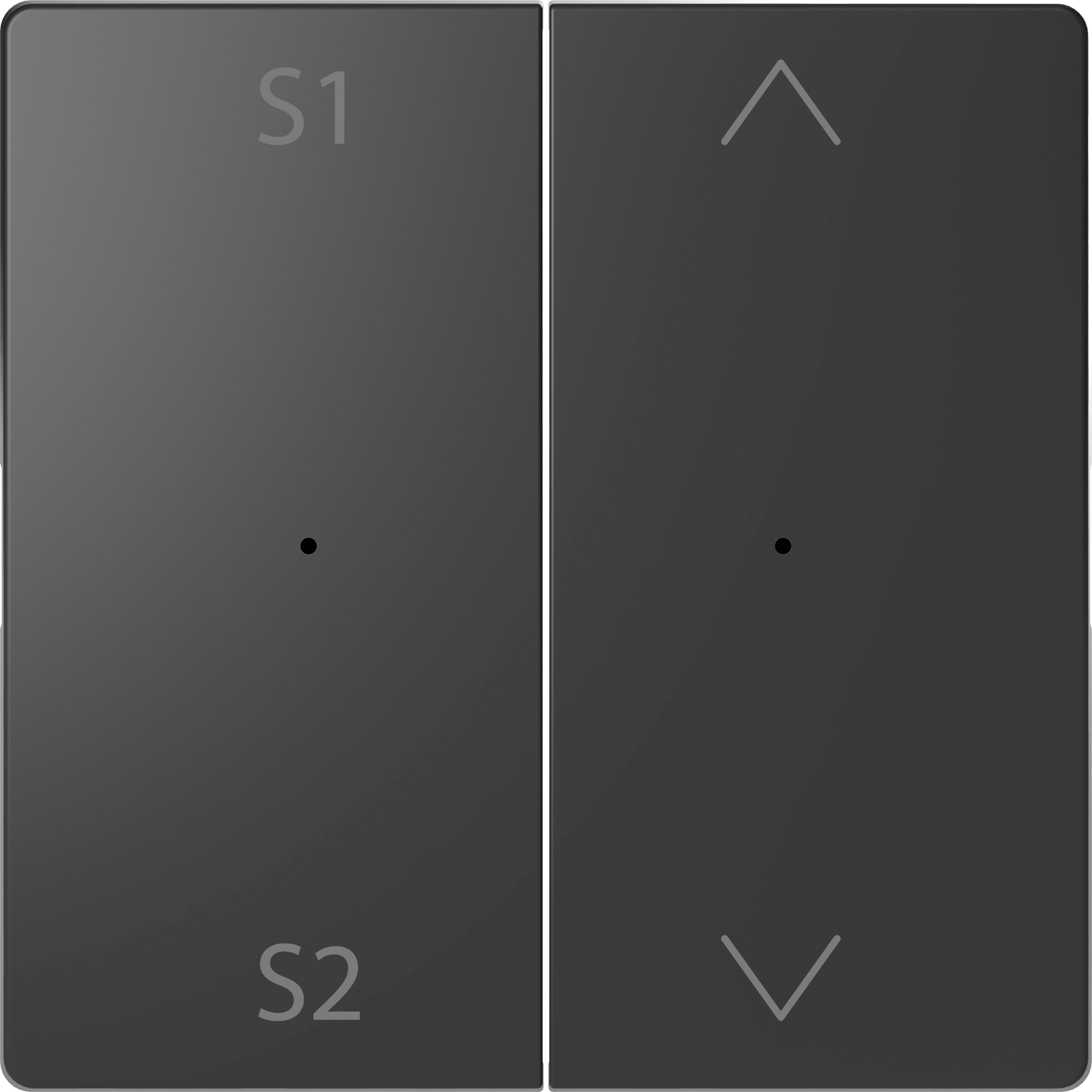 Merten Abdeckung Wechselschalter System Design Anthrazit MEG5227-6034 1St.