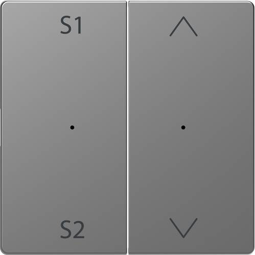 Merten Abdeckung Wechselschalter System Design Edelstahl MEG5227-6036