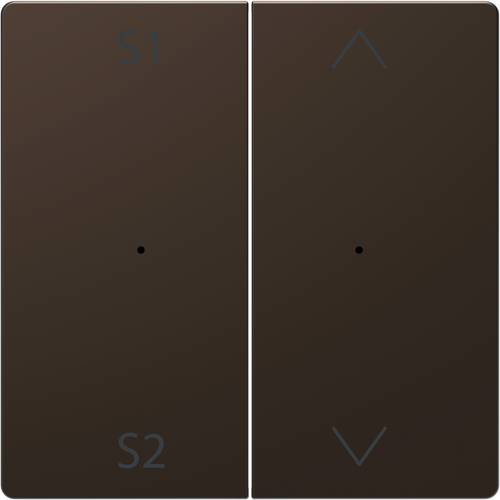 Merten Abdeckung Wechselschalter System Design Mocca MEG5227-6052