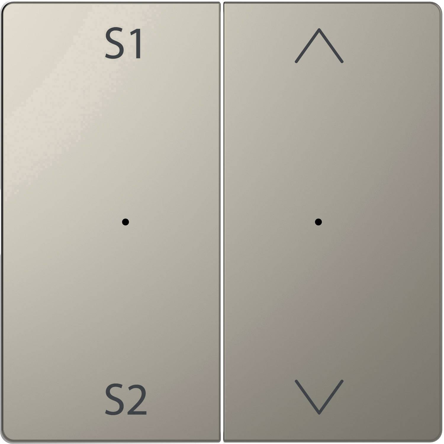 Merten Abdeckung Wechselschalter System Design Nickel MEG5227-6050 1St.
