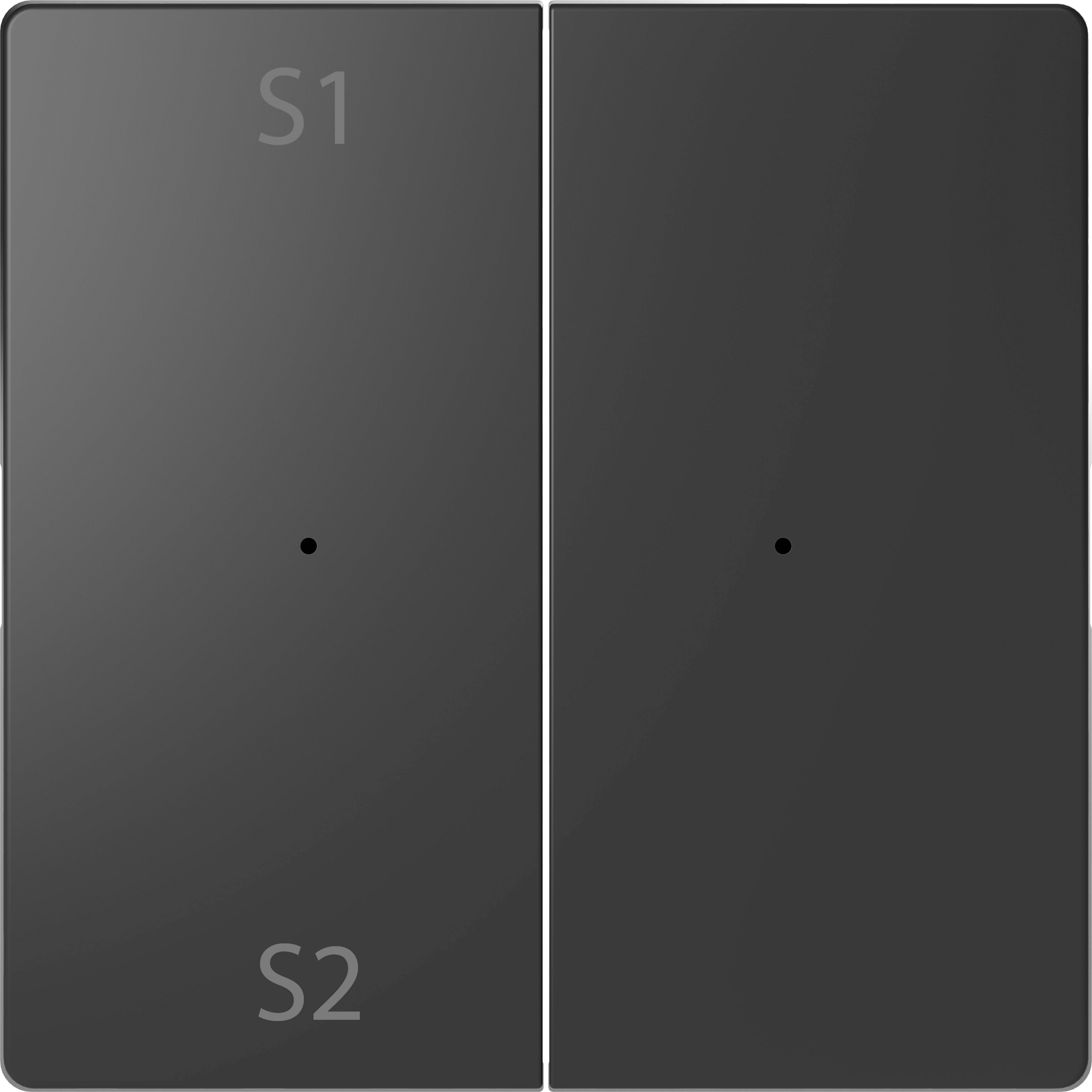 Merten Abdeckung Wechselschalter System Design Anthrazit MEG5226-6034 1St.