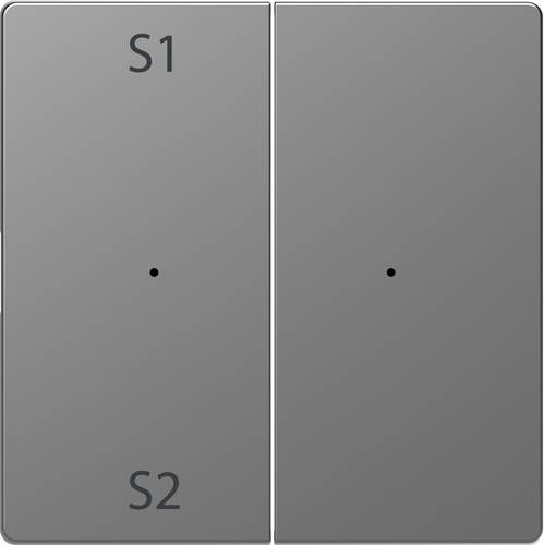 Merten Abdeckung Wechselschalter System Design Edelstahl MEG5226-6036