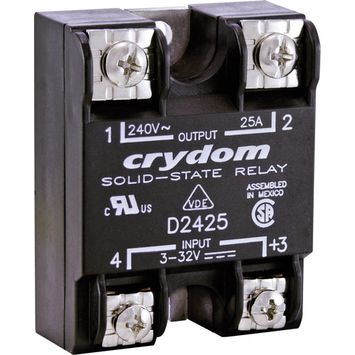 Crydom Halbleiterrelais D2410 10 A Schaltspannung (max.): 280 V/AC Nullspannungsschaltend 1 St.