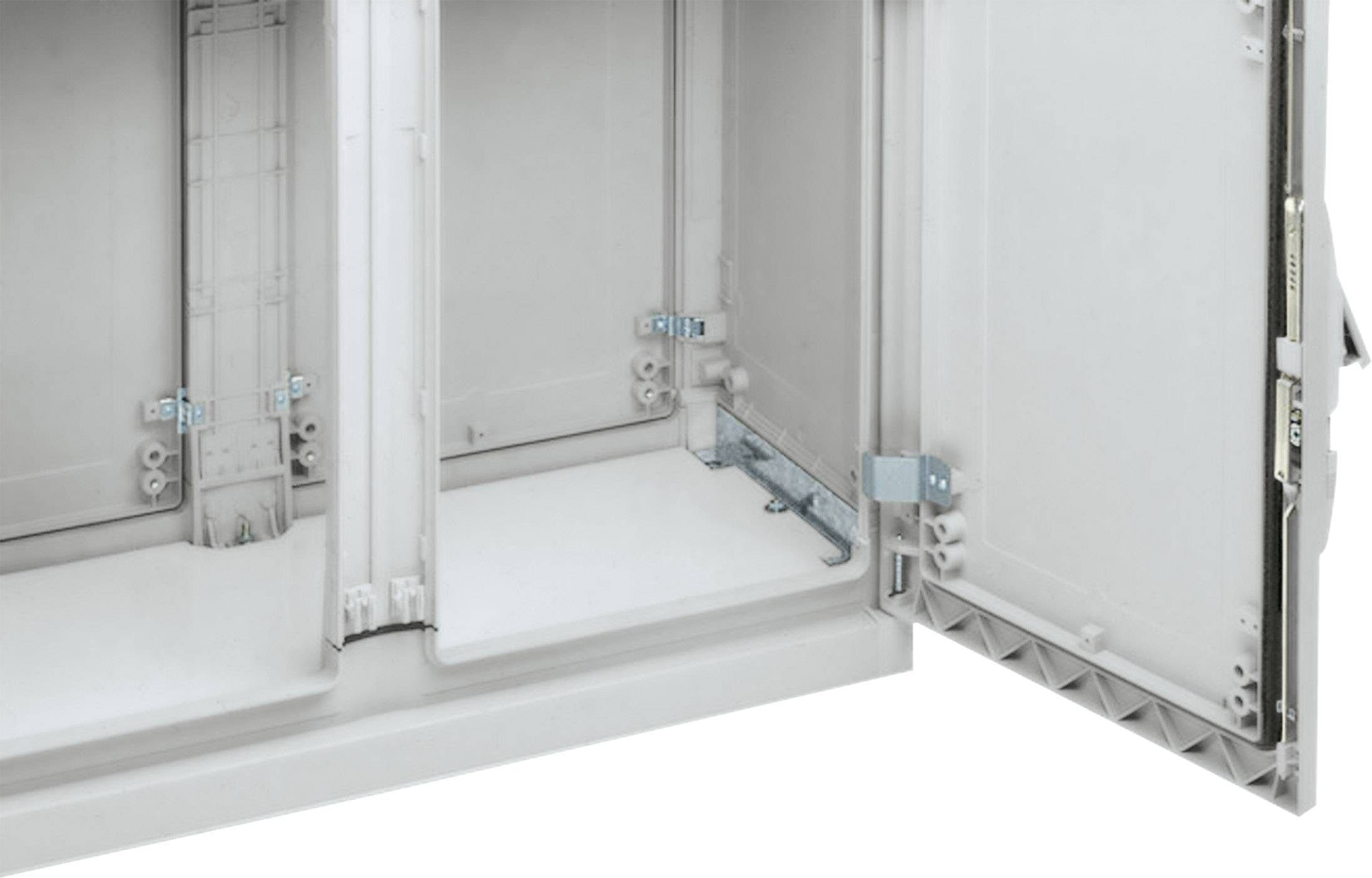 Schneider Electric NSYECPLAZ124G Kabeldurchführung Plattenstärke (max.) 4 mm Polyester Lichtgrau (RAL 7035) 1 St.