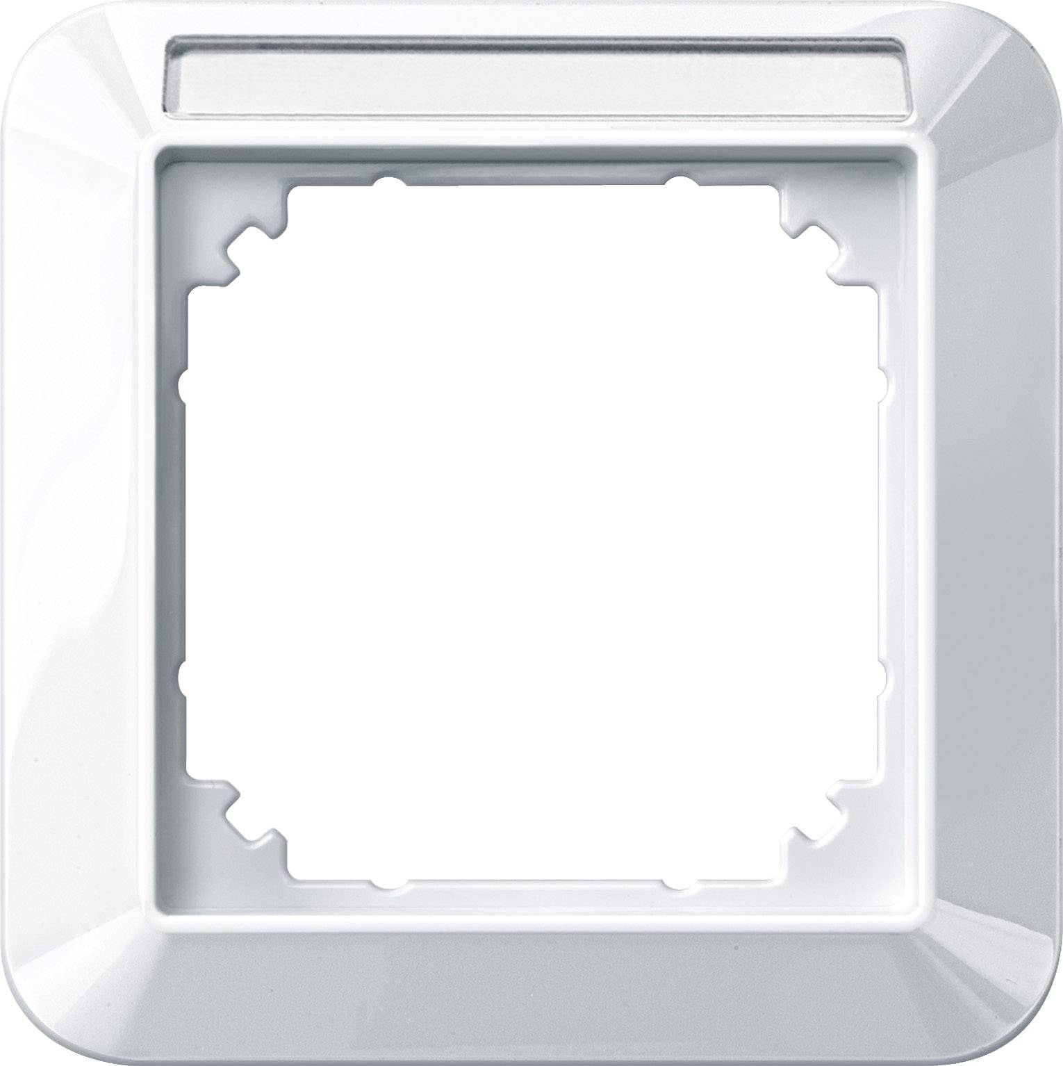Merten Rahmen Abdeckung System M Polarweiß 387119 1St.