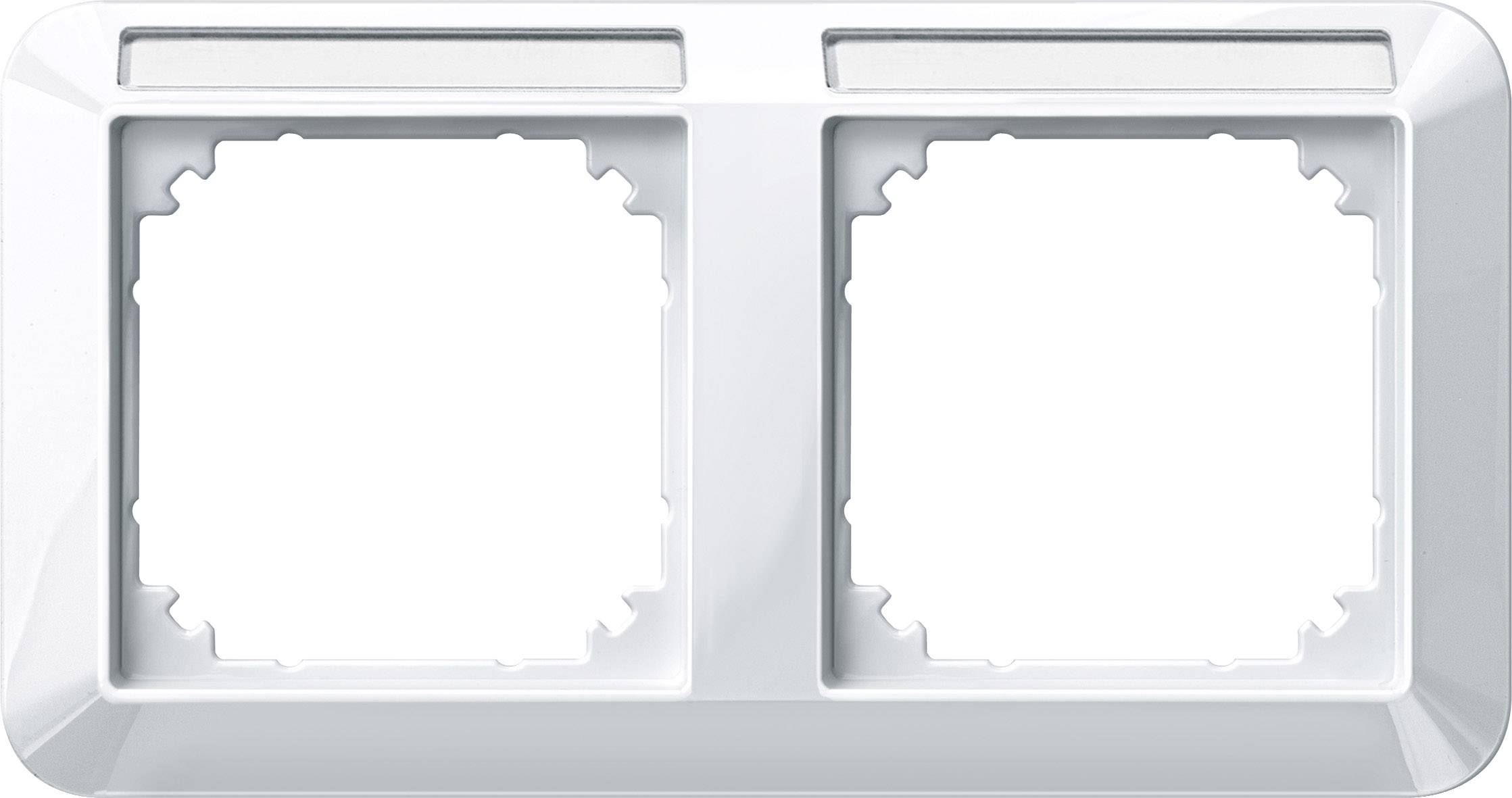 Merten Rahmen Abdeckung System M Polarweiß 387219 1St.