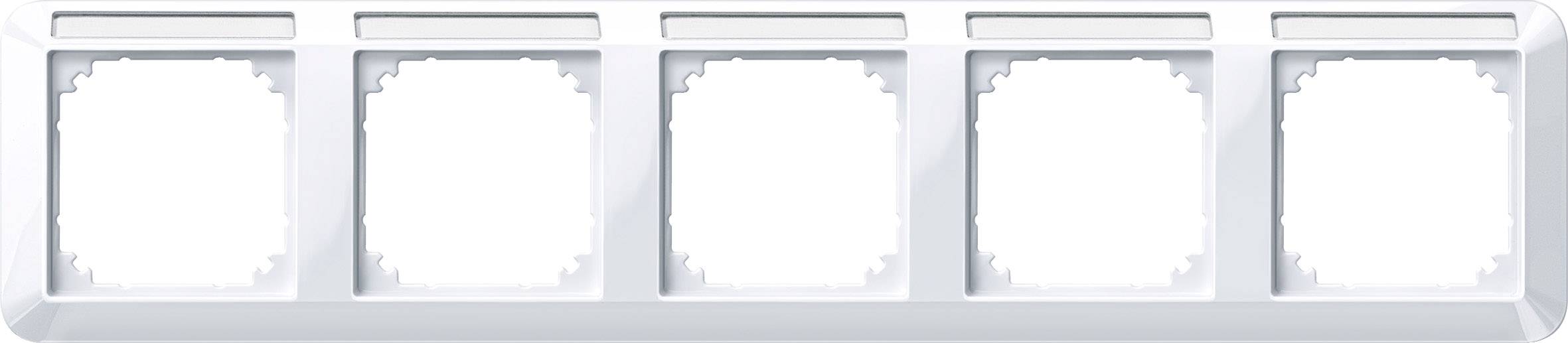 Merten Rahmen Abdeckung System M Weiß 387525 1St.