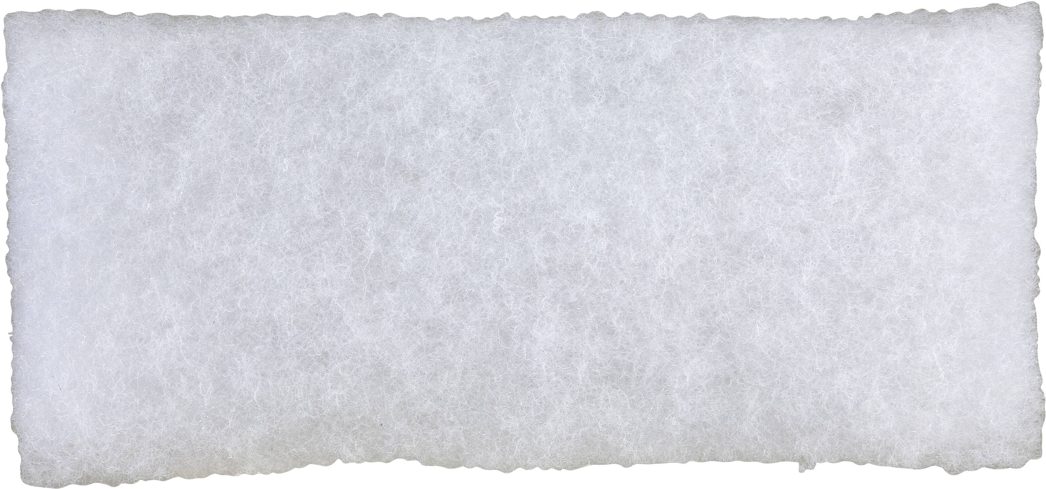 Eine weiße, rechteckige Wolldecke mit einer flauschigen Textur, die den gesamten Bildrahmen ausfüllt.