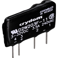 Crydom Halbleiterrelais D2W202F 2A Schaltspannung (max.): 280 V/AC Nullspannungsschaltend 1St. Crydom Halbleiterrelais D2W202F 2A Schaltspannung (max.): 280 V/AC Nullspannungsschaltend 1St.