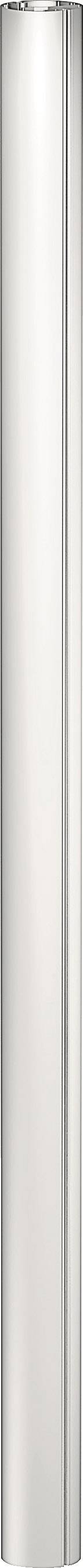 Ein schmaler, vertikaler silberner Zylinder ohne sichtbare Markierungen oder Details.