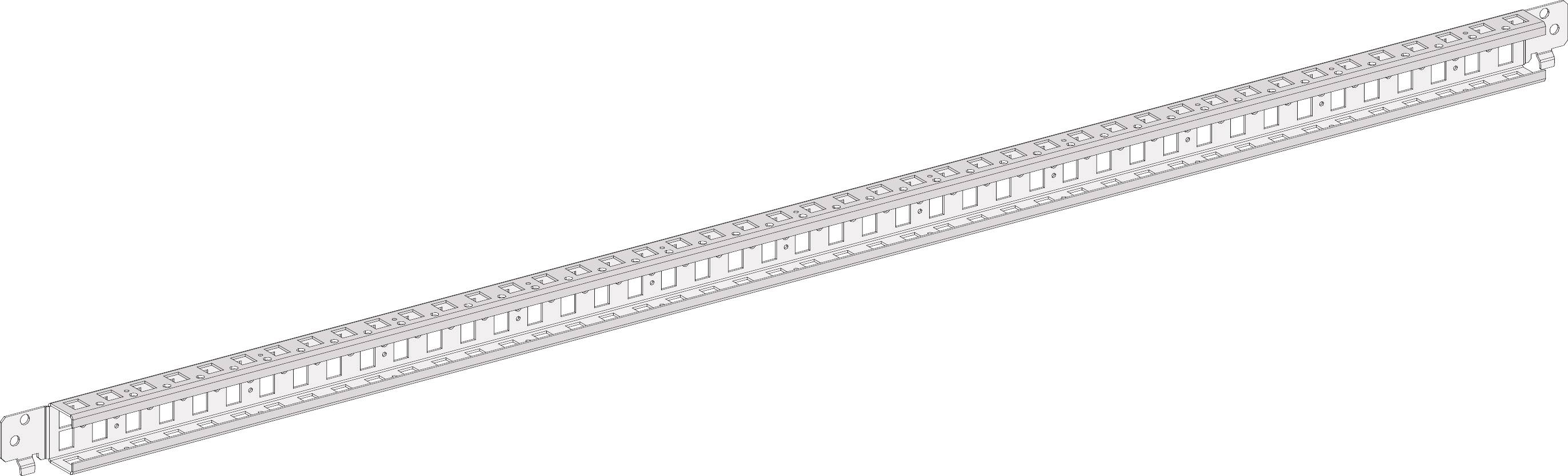 Diagramm eines Patchpanels mit 48 Ports.