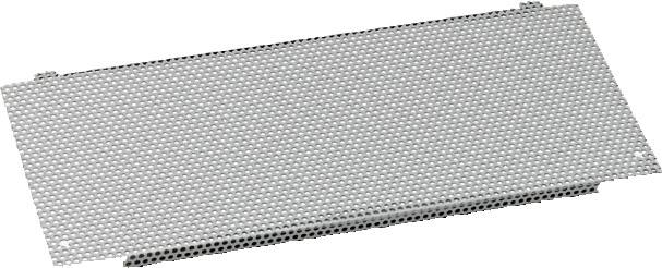 Metallgitterplatte in rechteckiger Form mit durchlässiger Oberfläche, geeignet für Lüftungs- oder Abdeckungszwecke in technischen Anwendungen.