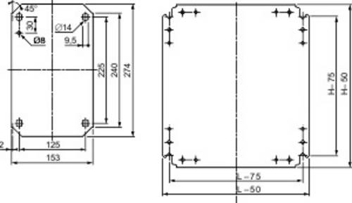 Schneider Electric NSYMM32 spacial accessories mounting plate 300x...