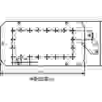 Schneider Electric NSYTLE Kabeldurchführung Plattenstärke (max.) 1.5mm Stahl Lichtgrau (RAL 7035) 1St.