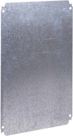 Metallplatte mit einer gleichmäßigen, glänzenden Oberfläche in silberner Farbe.