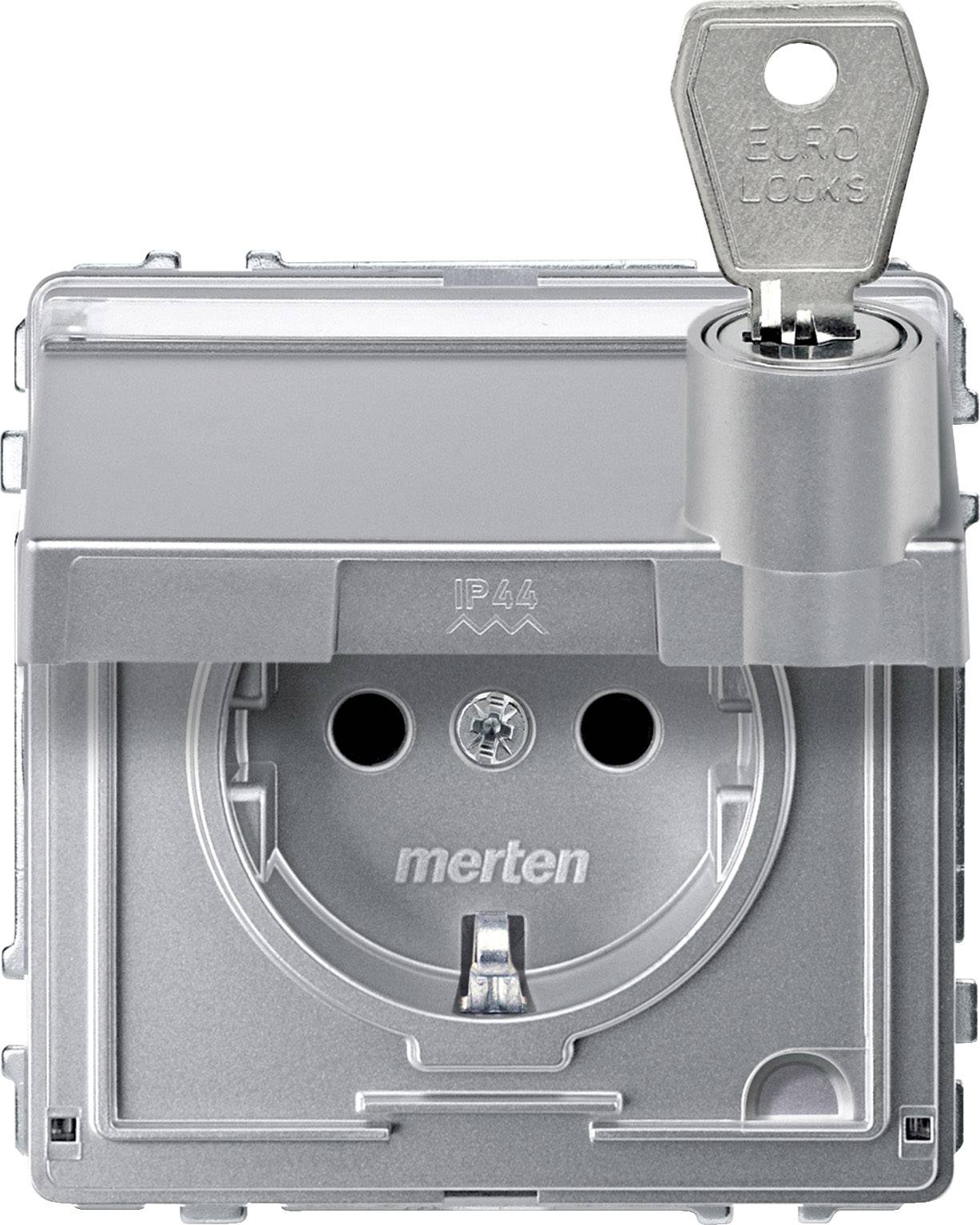 Merten Steckdose Aquadesign Aluminium MEG2316-7260 1St.