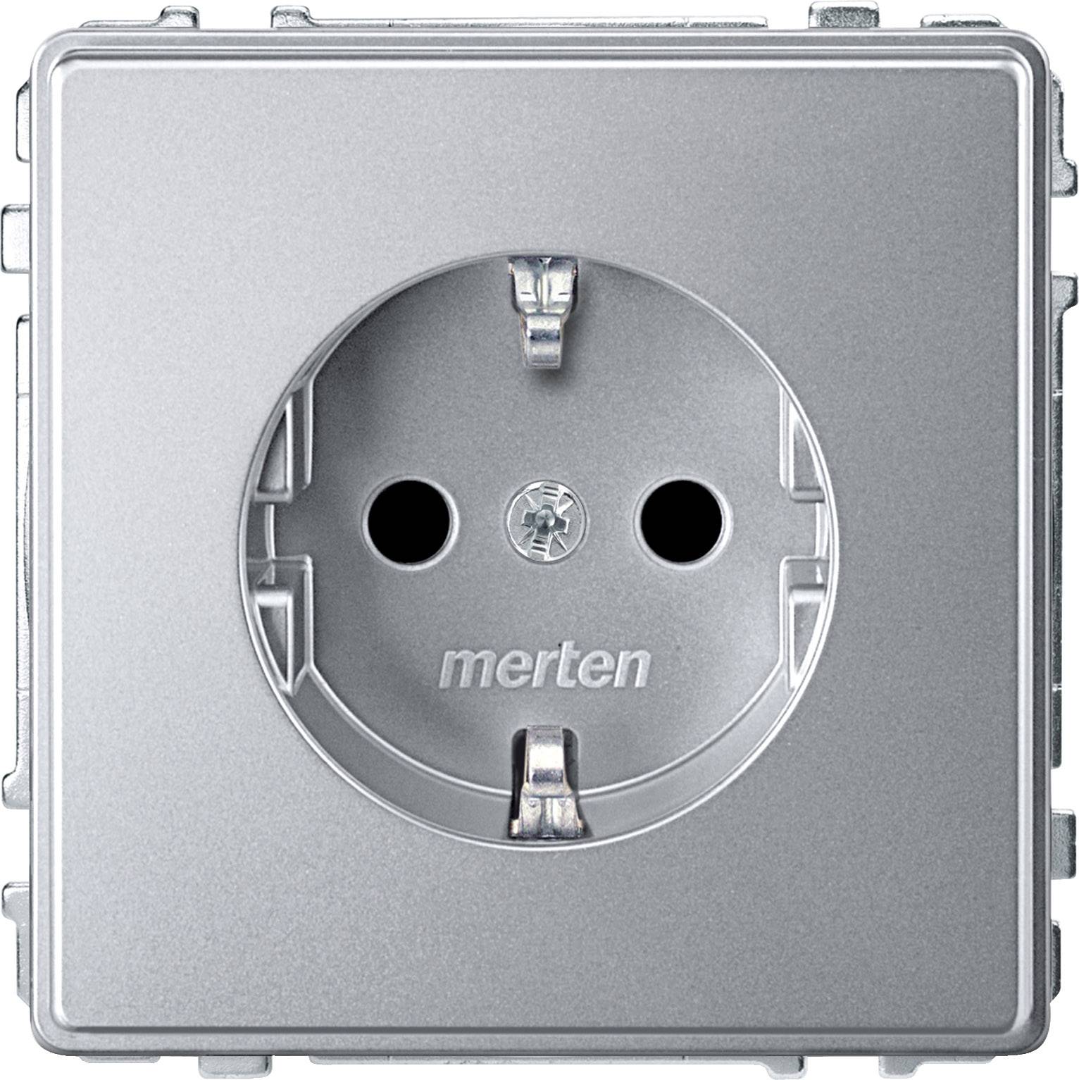 Merten Steckdose Aquadesign Aluminium MEG2300-7260 1St.