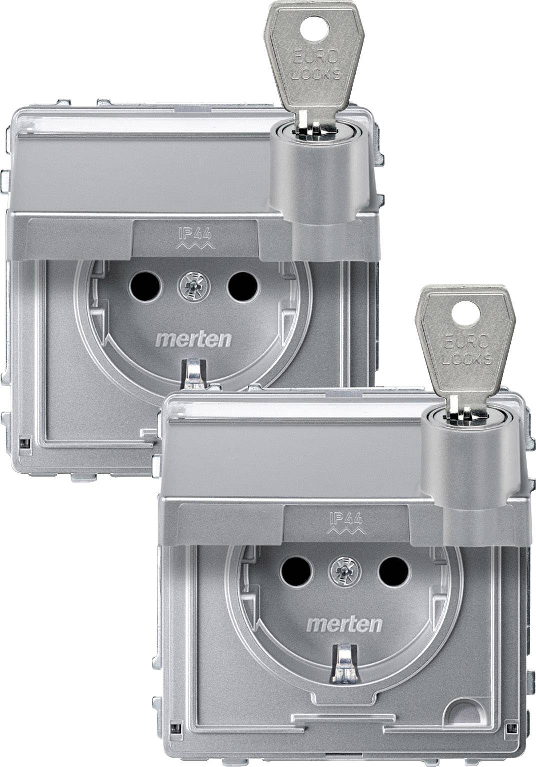 Merten Steckdose Aquadesign Aluminium MEG2318-7260 1St.