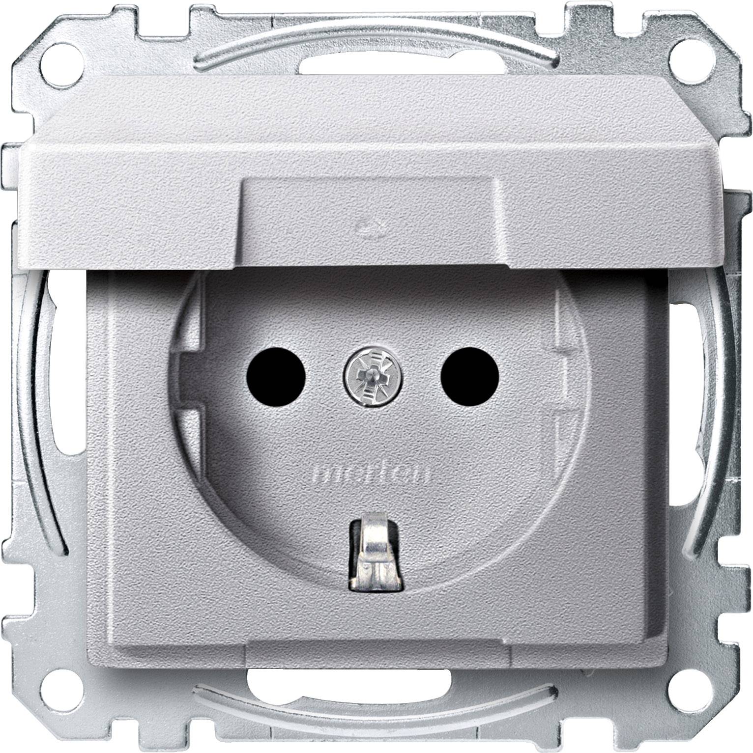 Merten Steckdose System M Aluminium MEG2310-0460 1 St.