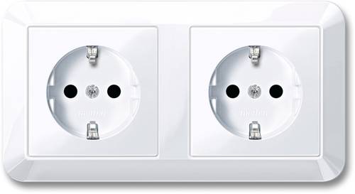 Merten Steckdose System M Weiß MEG2328-1025