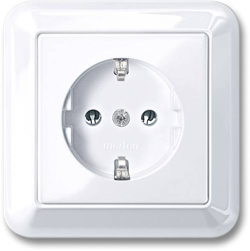 Merten Steckdose System M Weiß MEG2301-1225