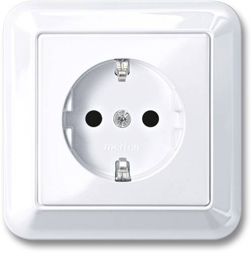 Merten Steckdose System M Weiß MEG2300-1225