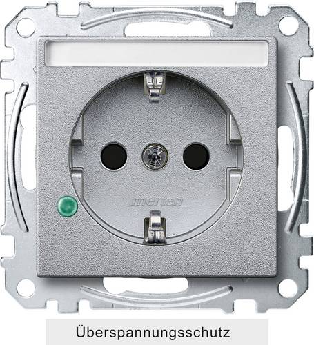Merten Einsatz Steckdose System M Aluminium MEG2305-0460 1St.